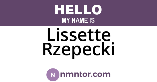 Lissette Rzepecki