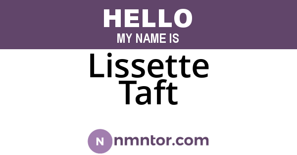Lissette Taft