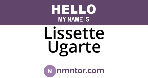Lissette Ugarte