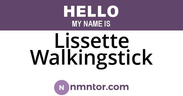 Lissette Walkingstick