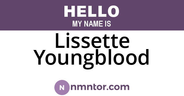 Lissette Youngblood