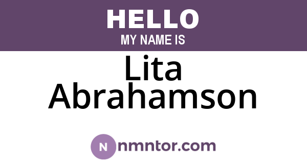 Lita Abrahamson