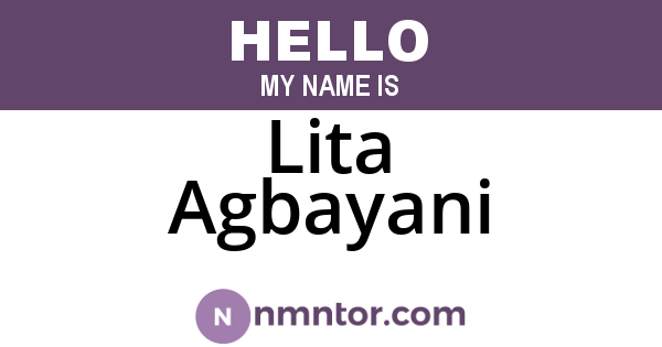 Lita Agbayani