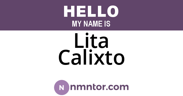 Lita Calixto