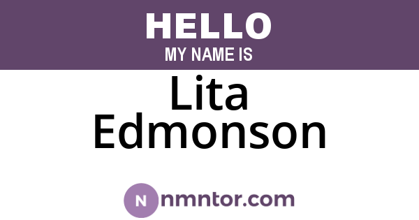 Lita Edmonson