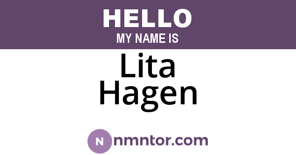 Lita Hagen