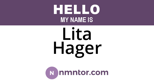 Lita Hager