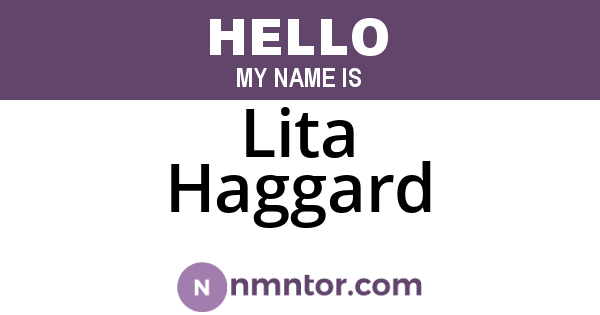 Lita Haggard