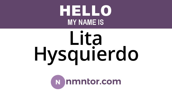 Lita Hysquierdo