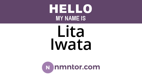 Lita Iwata