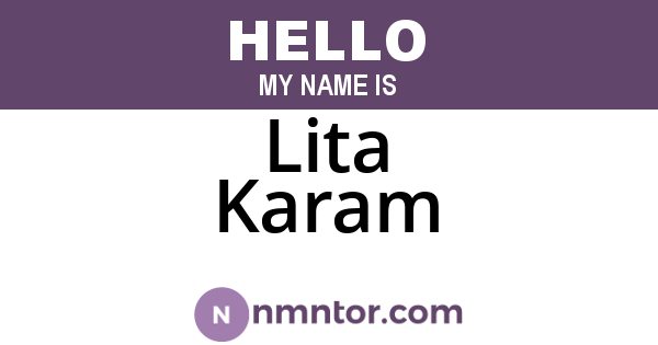 Lita Karam