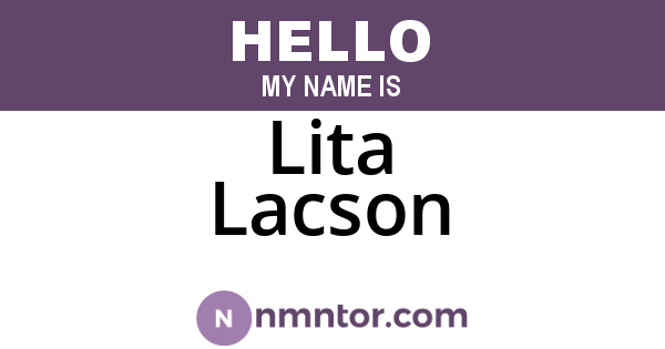 Lita Lacson