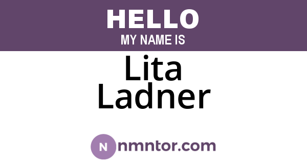 Lita Ladner