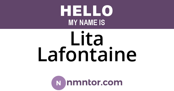 Lita Lafontaine