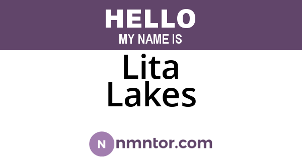 Lita Lakes