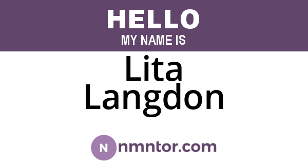 Lita Langdon