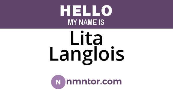 Lita Langlois