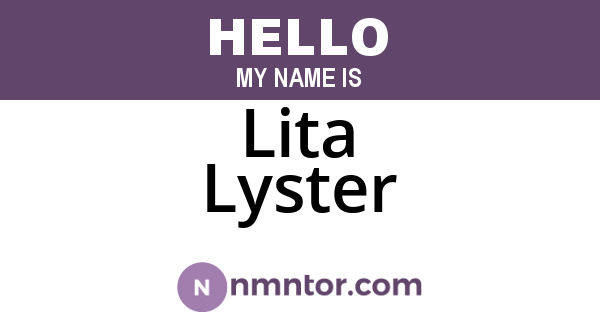 Lita Lyster