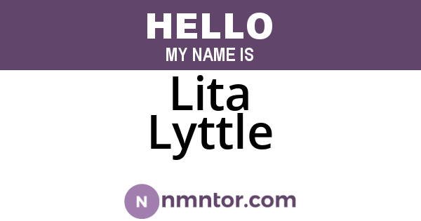 Lita Lyttle