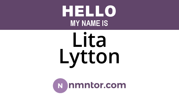 Lita Lytton