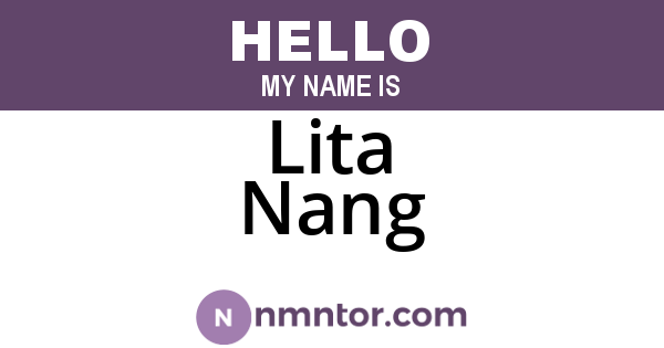 Lita Nang