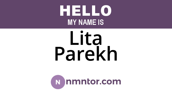 Lita Parekh