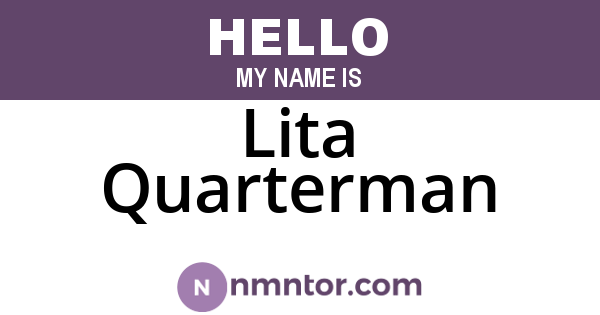 Lita Quarterman