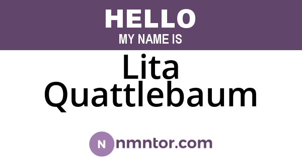Lita Quattlebaum