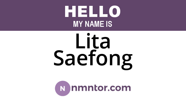 Lita Saefong