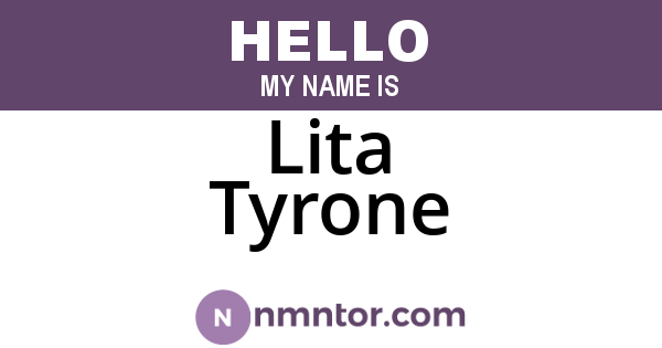 Lita Tyrone