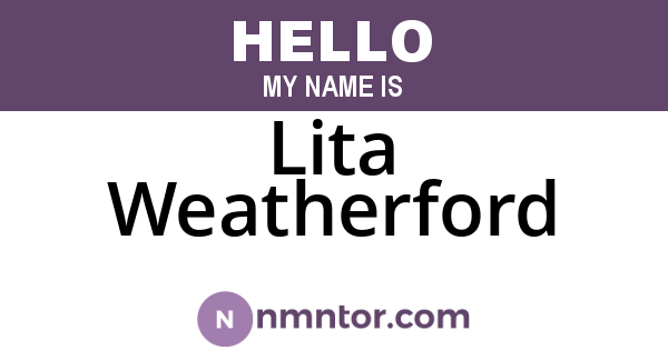 Lita Weatherford