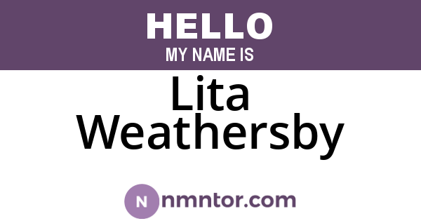 Lita Weathersby