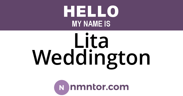 Lita Weddington