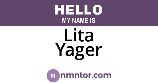 Lita Yager