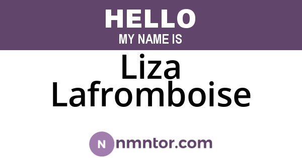 Liza Lafromboise