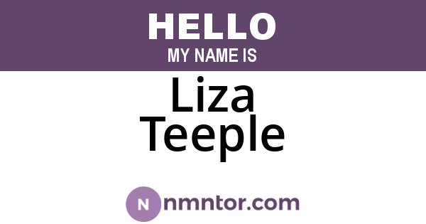 Liza Teeple