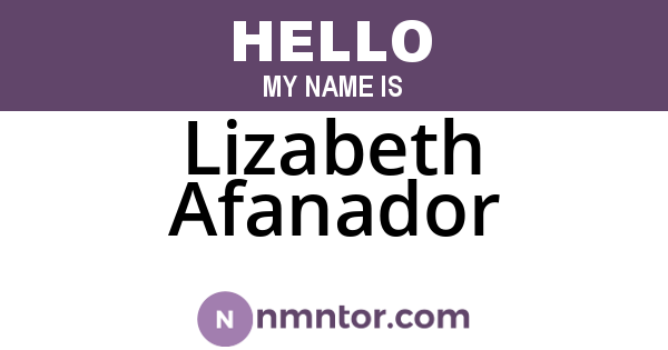 Lizabeth Afanador