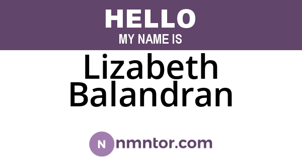 Lizabeth Balandran