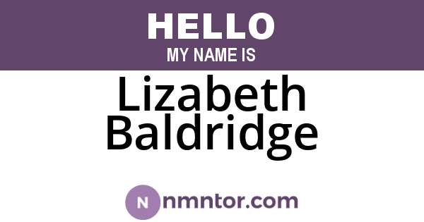 Lizabeth Baldridge
