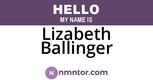 Lizabeth Ballinger
