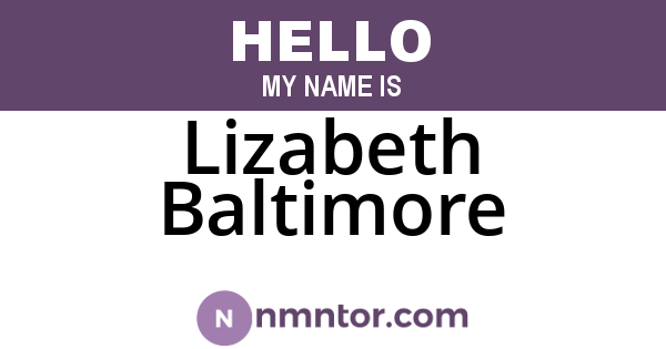 Lizabeth Baltimore
