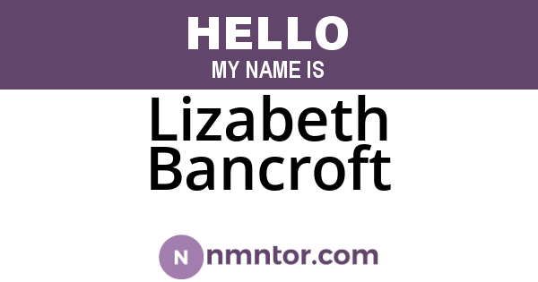 Lizabeth Bancroft