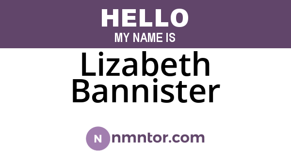 Lizabeth Bannister