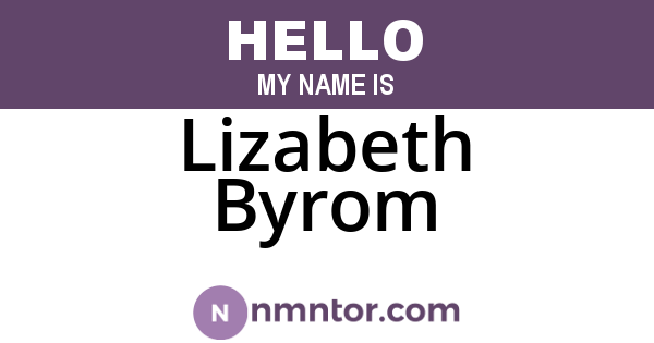 Lizabeth Byrom