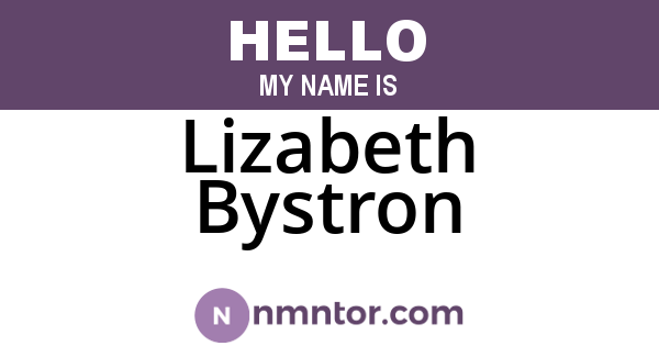 Lizabeth Bystron
