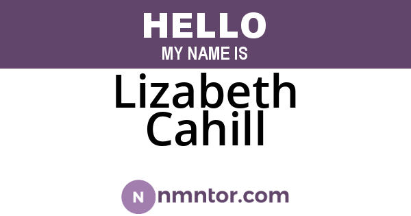 Lizabeth Cahill