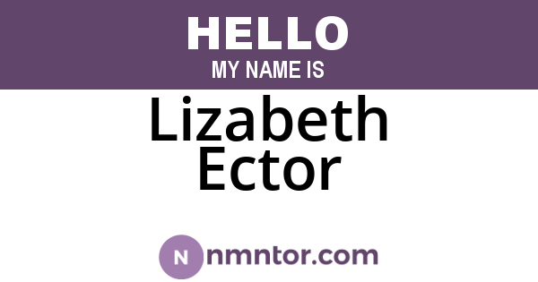 Lizabeth Ector