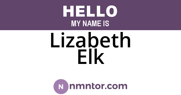 Lizabeth Elk