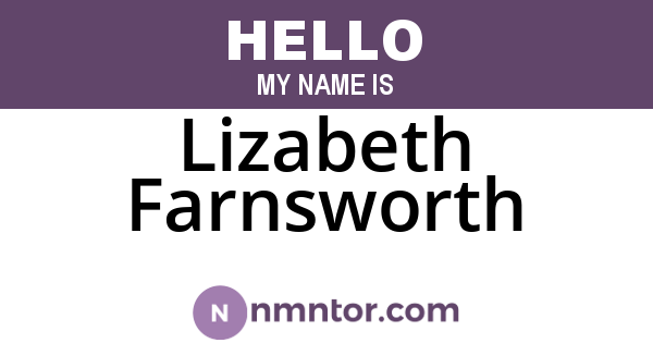 Lizabeth Farnsworth