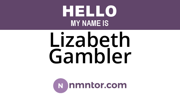 Lizabeth Gambler